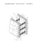 INSULATING CONCRETE FORM (ICF) SYSTEM WITH MODULAR TIE MEMBERS AND     ASSOCIATED ICF TOOLING diagram and image