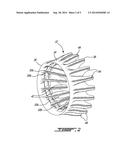 GAS TURBINE ENGINE EXHAUST MIXER WITH AERODYNAMIC STRUTS diagram and image