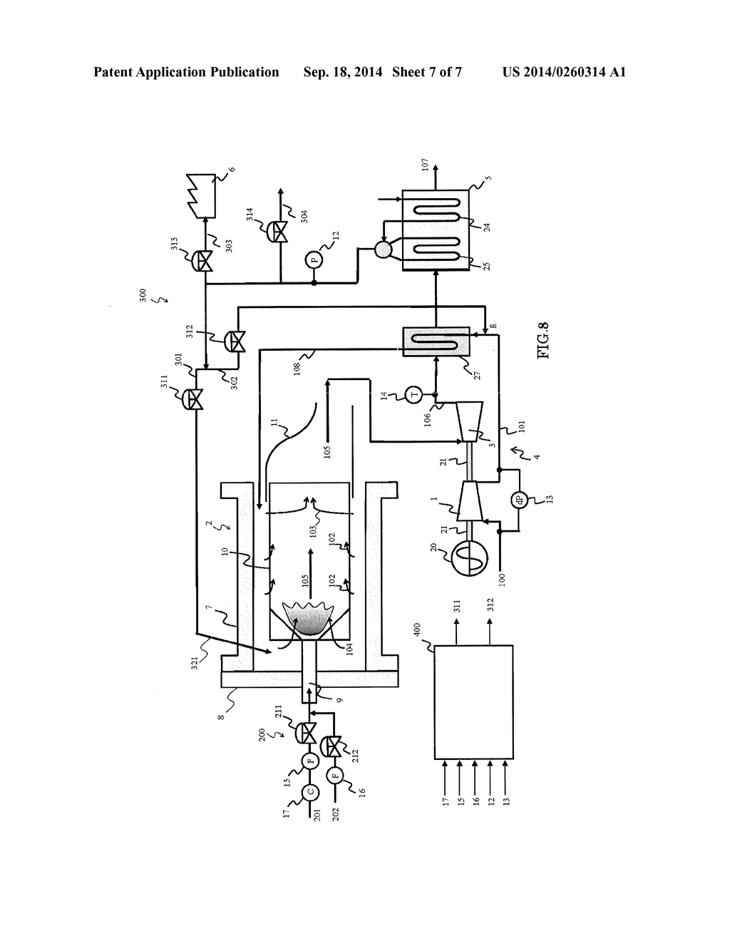 Variable Heat/Power Ratio Cogeneration System - diagram, schematic, and image 08