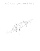 Connector with structural reinforcement and biocapatible fluid passageway diagram and image