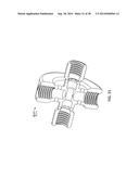 Connector with structural reinforcement and biocapatible fluid passageway diagram and image