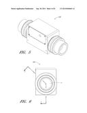 INLINE ULTRASONIC TRANSDUCER ASSEMBLY DEVICE AND METHODS diagram and image