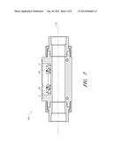 INLINE ULTRASONIC TRANSDUCER ASSEMBLY DEVICE AND METHODS diagram and image