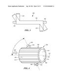 ULTRASONIC FLOWMETER WITH INTEGRALLY FORMED ACOUSTIC NOISE ATTENUATING     FEATURE diagram and image