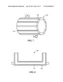 ULTRASONIC FLOWMETER WITH INTEGRALLY FORMED ACOUSTIC NOISE ATTENUATING     FEATURE diagram and image