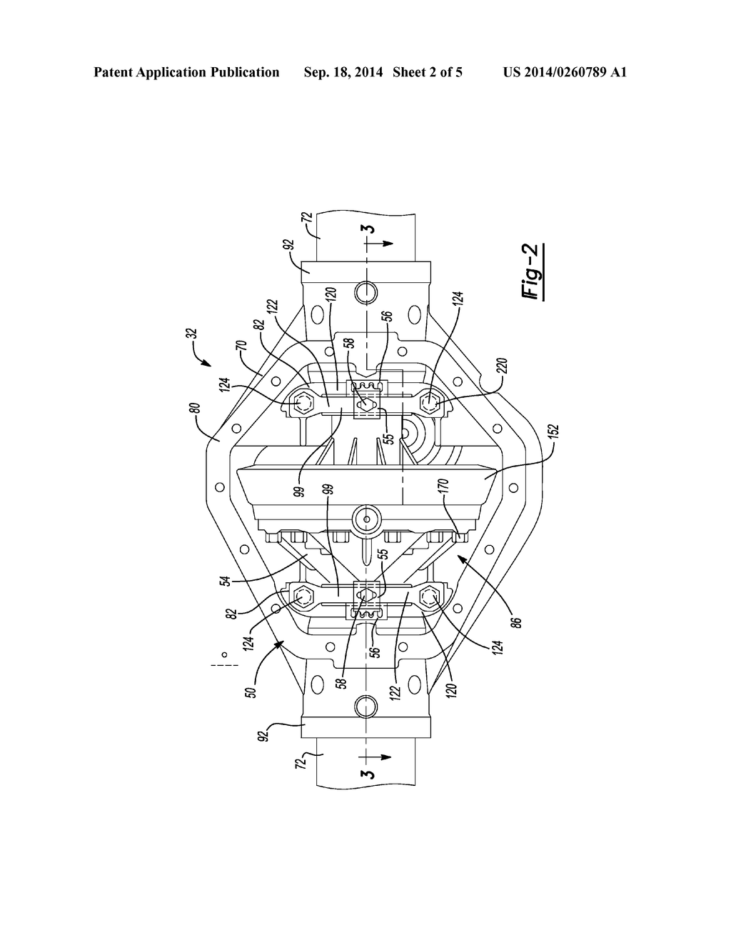 POWER TRANSMITTING COMPONENT WITH A DIFFERENTIAL BEARING SYSTEM - diagram, schematic, and image 03