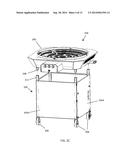 PORTABLE GAS COOKING UNIT WITH FOLDABLE BASE diagram and image