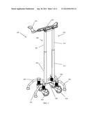 WHEELED SUPPORT CANE diagram and image