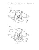 CONCENTRIC LOW PROFILE CLAMPING SYSTEMS AND METHODS FOR MAKING AND     BREAKING THREADED CONNECTIONS diagram and image