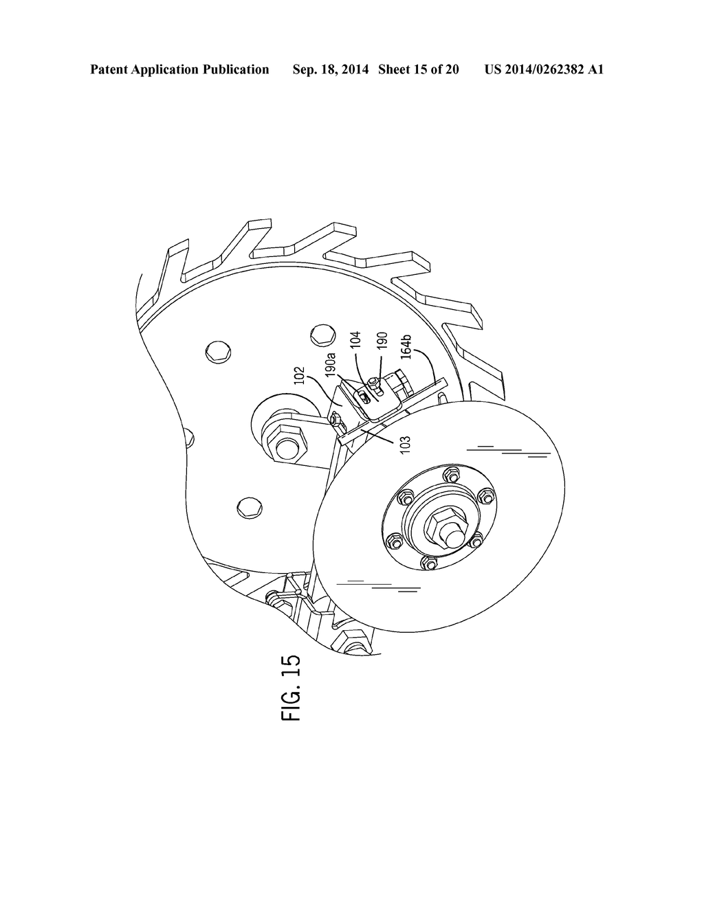 DEBRIS ASSEMBLY FOR AN AGRICULTURAL ROW UNIT - diagram, schematic, and image 16