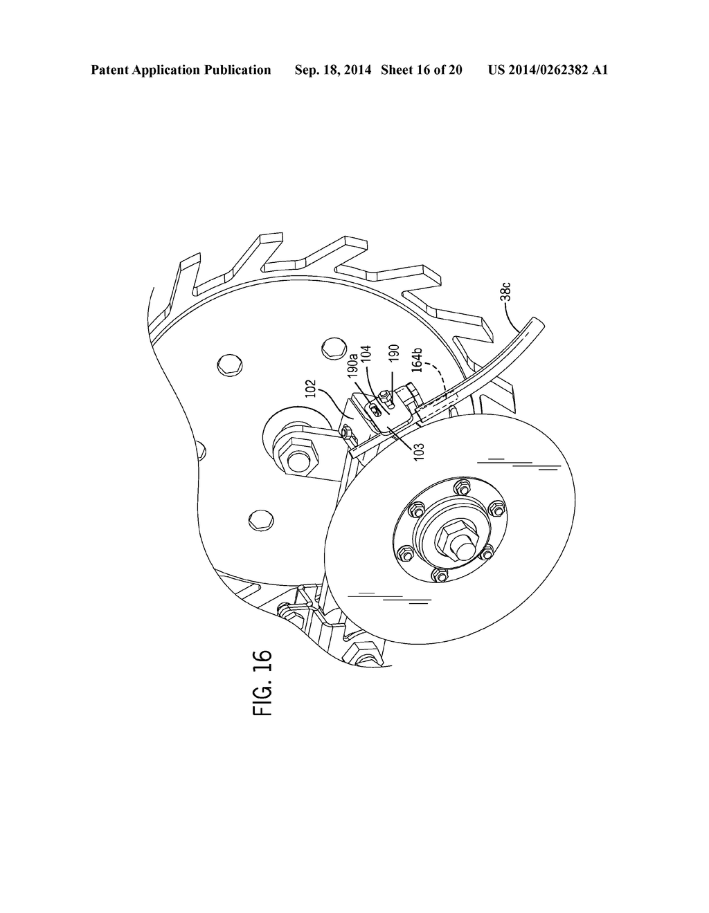 DEBRIS ASSEMBLY FOR AN AGRICULTURAL ROW UNIT - diagram, schematic, and image 17