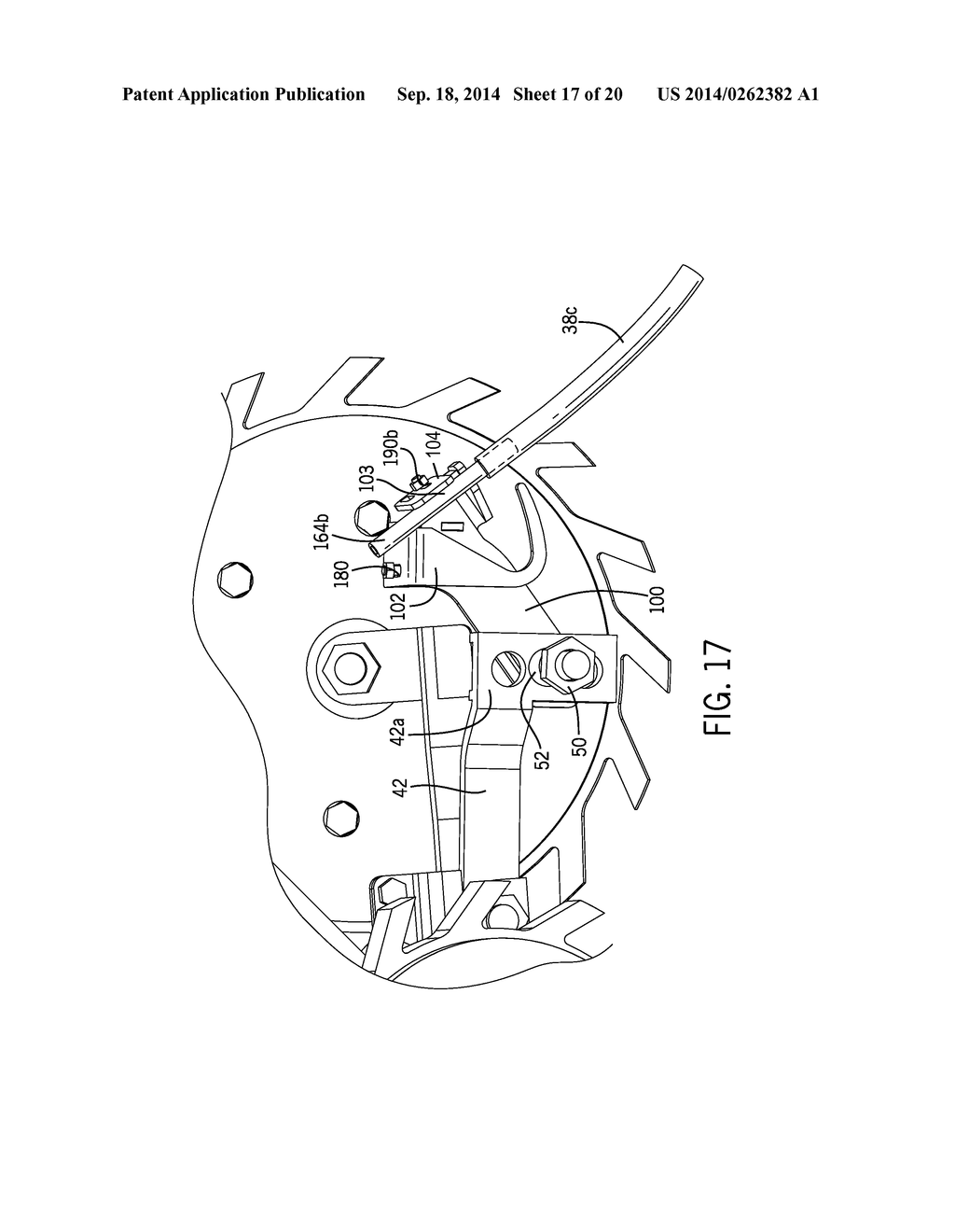 DEBRIS ASSEMBLY FOR AN AGRICULTURAL ROW UNIT - diagram, schematic, and image 18