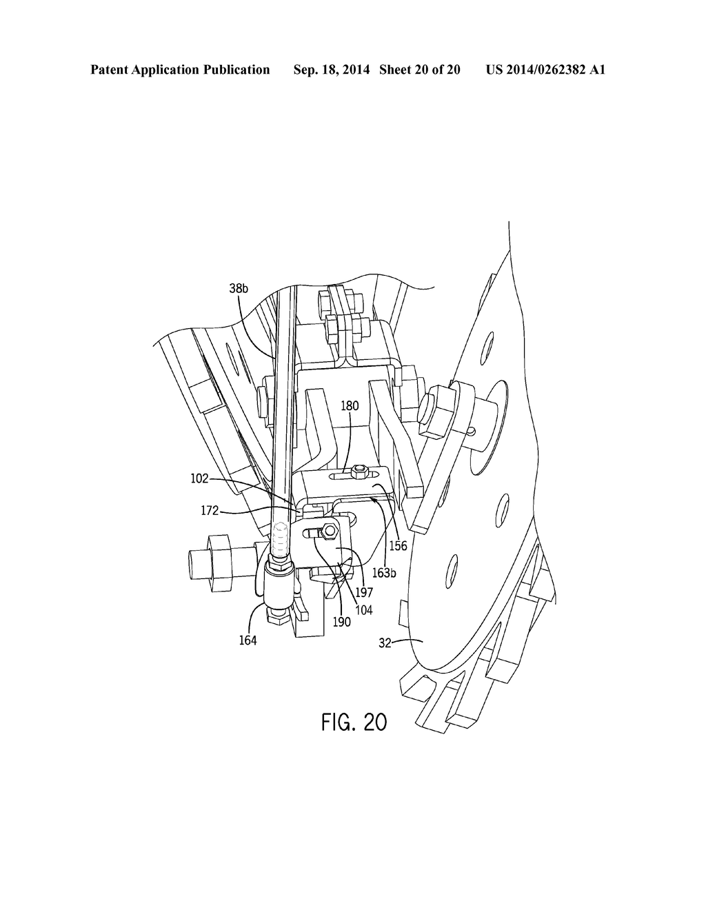 DEBRIS ASSEMBLY FOR AN AGRICULTURAL ROW UNIT - diagram, schematic, and image 21