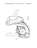 Systems for Assisted Braking Belay with a Lever Disengagement Mechanism diagram and image