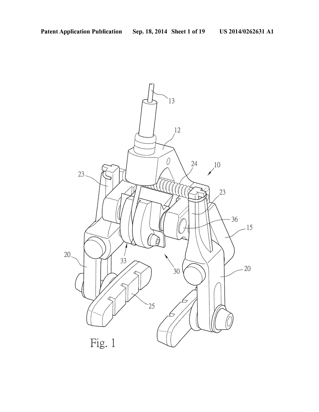 BRAKE ASSEMBLY FOR BICYCLES - diagram, schematic, and image 02