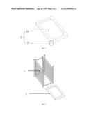 DRAWER TYPE CUSHIONING PACKAGING DEVICE FOR LIQUID CRYSTAL GLASS diagram and image