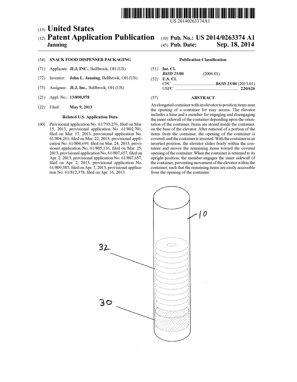 SNACK FOOD DISPENSER PACKAGING - diagram, schematic, and image 01