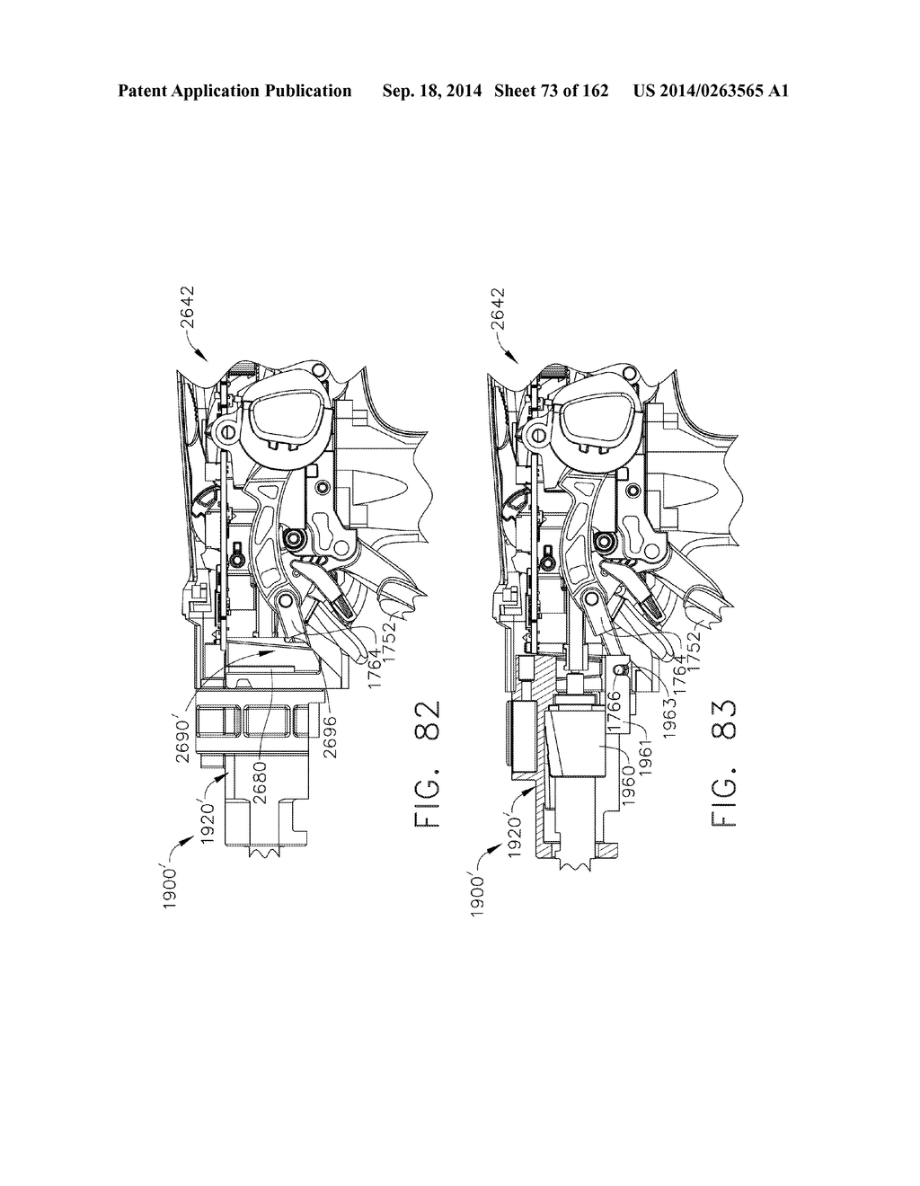 DRIVE SYSTEM LOCKOUT ARRANGEMENTS FOR MODULAR SURGICAL INSTRUMENTS - diagram, schematic, and image 74