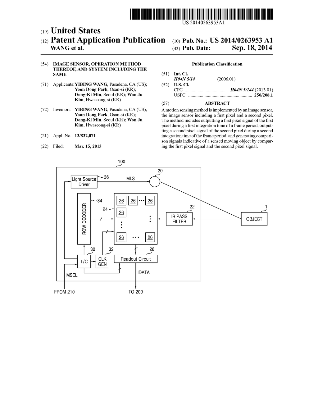 IMAGE SENSOR, OPERATION METHOD THEREOF, AND SYSTEM INCLUDING THE SAME - diagram, schematic, and image 01