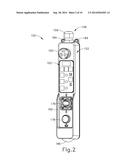 HANDHELD CONTROL UNIT FOR AUTOMOTIVE LIFT diagram and image