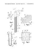 ASSEMBLY CONSISTING OF A DECONTAMINATION DEVICE AND AT LEAST ONE PREFORM,     FACILITY AND METHOD FOR PRODUCING A STERILE CONTAINER diagram and image