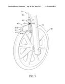 BRAKING SYSTEM, ROLLATOR AND TRANSPORT CHAIR WITH THE SAME diagram and image