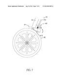 BRAKING SYSTEM, ROLLATOR AND TRANSPORT CHAIR WITH THE SAME diagram and image