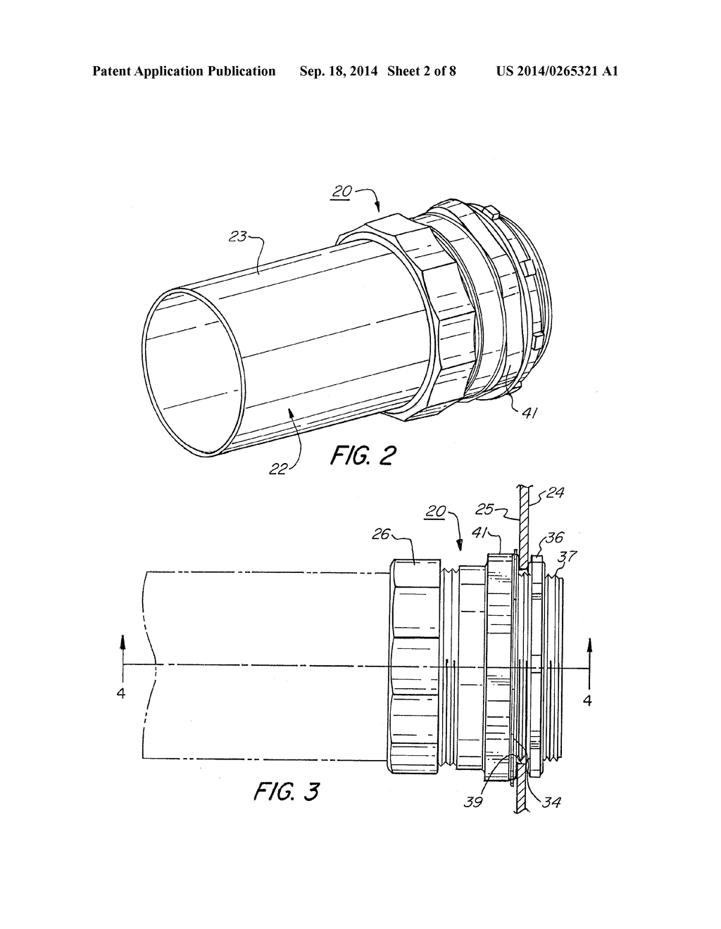 RAINTIGHT COMPRESSION CONNECTOR AND RAINTIGHT COMPRESSION COUPLER FOR     SECURING ELECTRICAL METALLIC TUBING OR RIGID METALLIC CONDUIT - diagram, schematic, and image 03