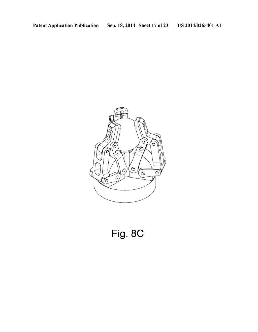 GRIPPER HAVING A TWO DEGREE OF FREEDOM UNDERACTUATED MECHANICAL FINGER FOR     ENCOMPASSING AND PINCH GRASPING - diagram, schematic, and image 18