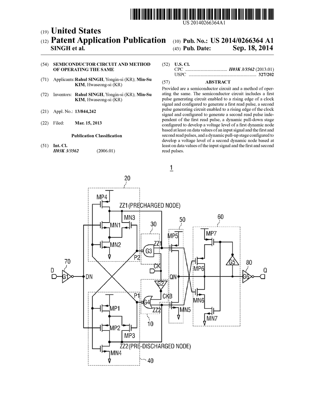 SEMICONDUCTOR CIRCUIT AND METHOD OF OPERATING THE SAME - diagram, schematic, and image 01