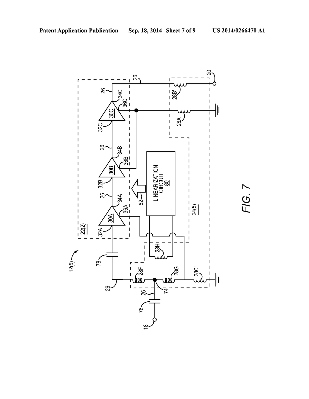 TRANSFORMER-BASED POWER AMPLIFIER STABILIZATION AND REFERENCE DISTORTION     REDUCTION - diagram, schematic, and image 08