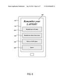 SYSTEMS AND METHODS FOR MONITORING A PROXIMITY OF A PERSONAL ITEM AND     AUTOMATICALLY ASSIGNING SAFE AND UNSAFE ZONES diagram and image