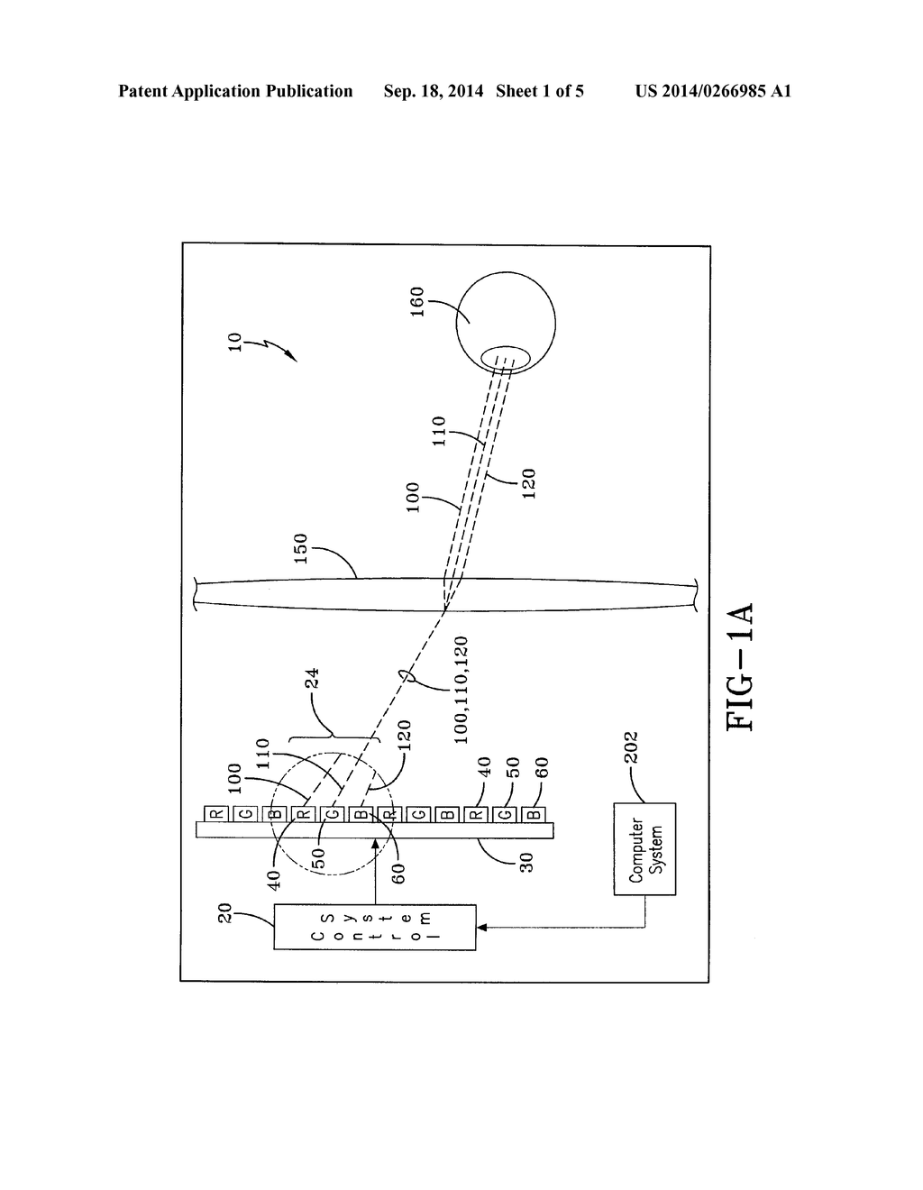 SYSTEM AND METHOD FOR CHROMATIC ABERRATION CORRECTION FOR AN IMAGE     PROJECTION SYSTEM - diagram, schematic, and image 02