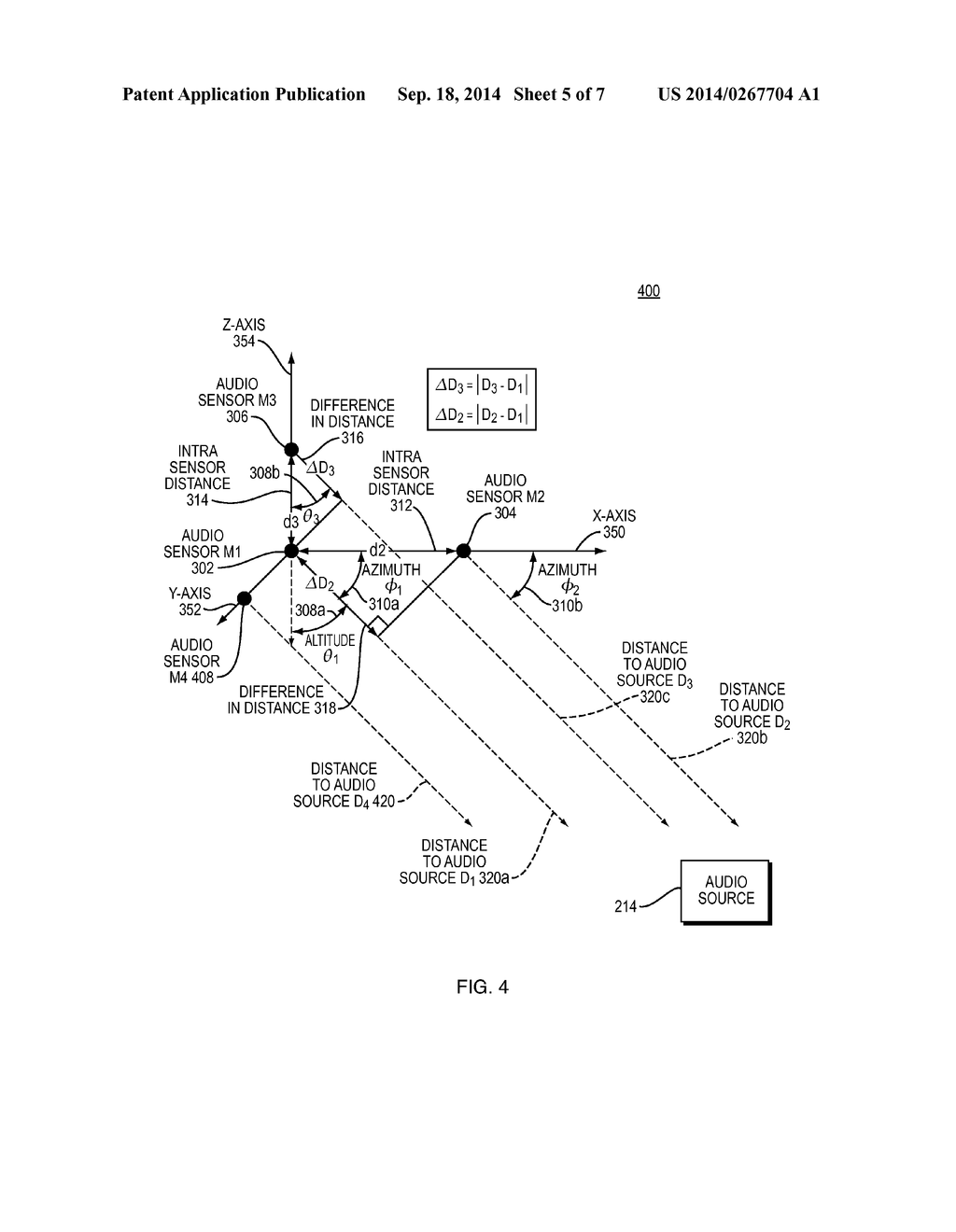 System and Method For Audio Source Localization Using Multiple Audio     Sensors - diagram, schematic, and image 06