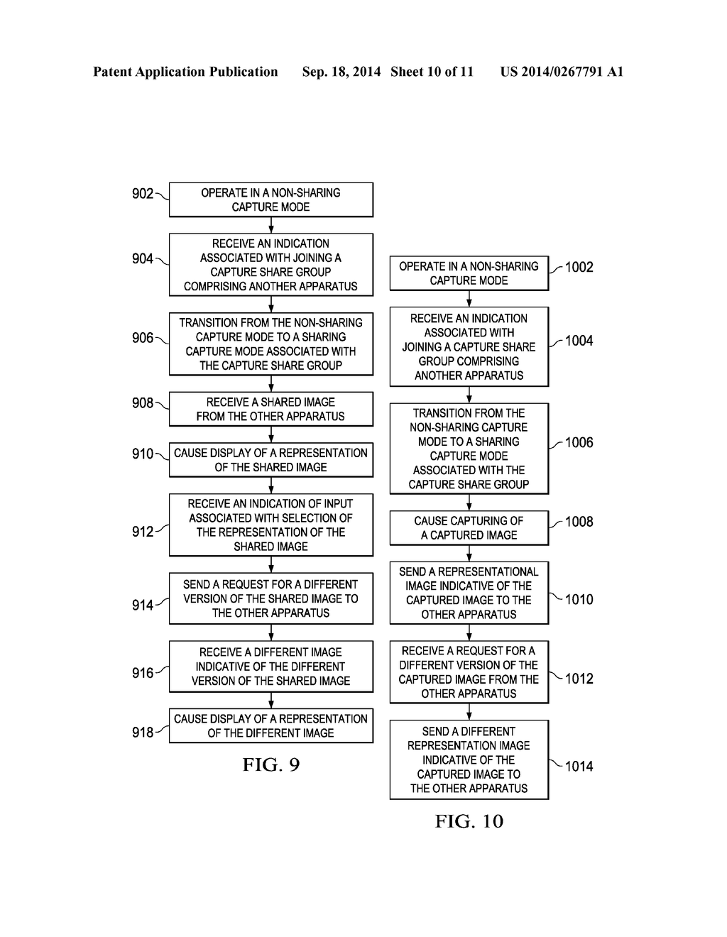 Method and Apparatus for a Sharing Capture Mode - diagram, schematic, and image 11