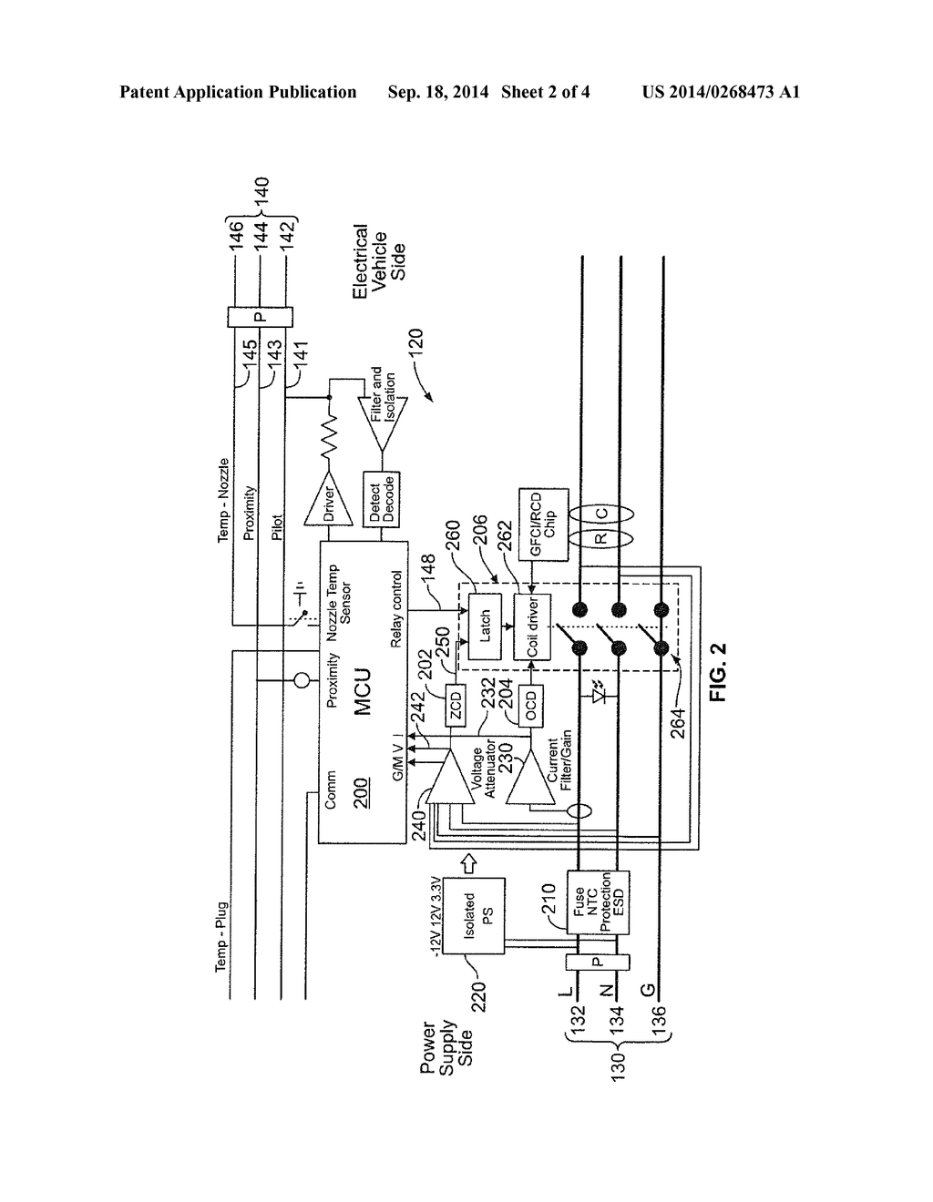 ELECTRIC VEHICLE SUPPORT EQUIPMENT  HAVING A SMART PLUG WITH A RELAY     CONTROL CIRCUIT - diagram, schematic, and image 03