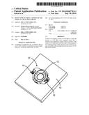 DEVICE FOR SECURING A SOURCE OF LED LIGHT TO A HEAT SINK SURFACE diagram and image