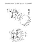 DEVICE FOR SECURING A SOURCE OF LED LIGHT TO A HEAT SINK SURFACE diagram and image