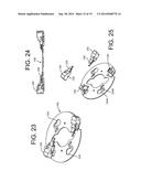 DEVICE FOR SECURING A SOURCE OF LED LIGHT TO A HEAT SINK SURFACE diagram and image