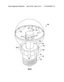 LED LUMINAIRE WITH IMPROVED THERMAL MANAGEMENT AND NOVEL LED     INTERCONNECTING ARCHITECTURE diagram and image