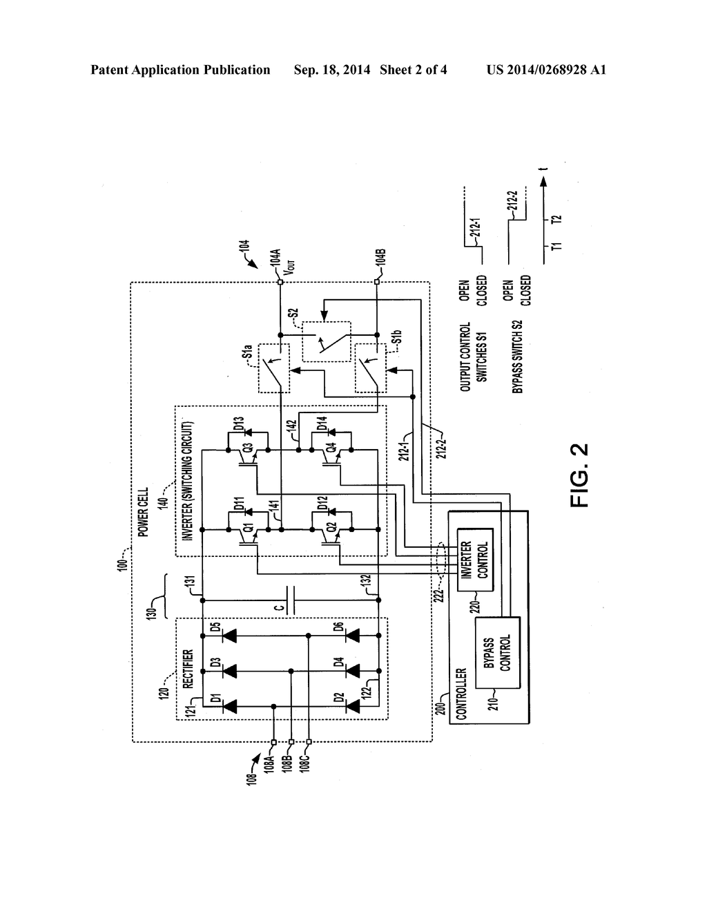 POWER CELL BYPASS METHOD AND APPARATUS FOR MULTILEVEL INVERTER - diagram, schematic, and image 03