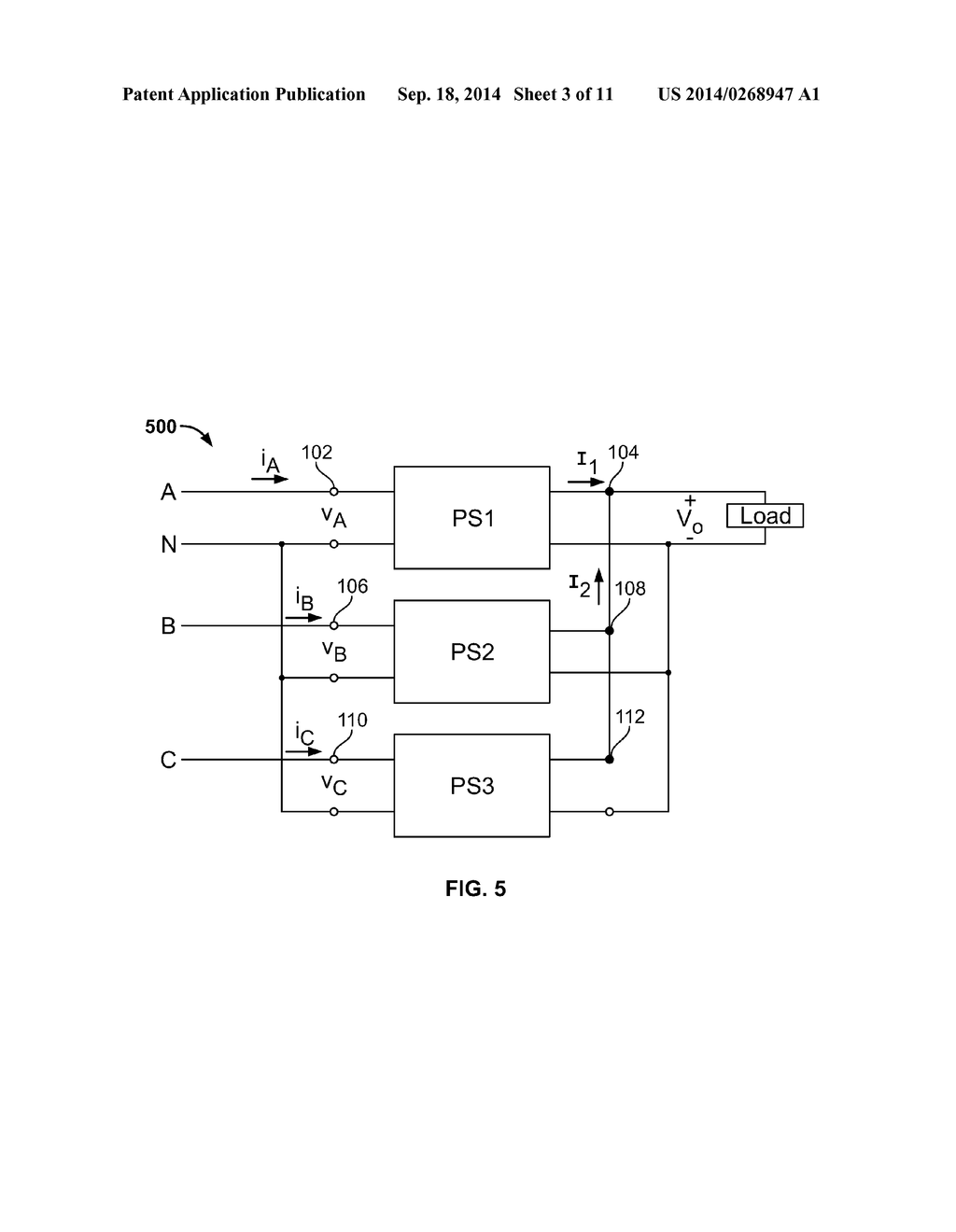 Reducing Phase Current Imbalances In Single Phase Redundant Power Supply     Systems With Unbalanced Loads - diagram, schematic, and image 04