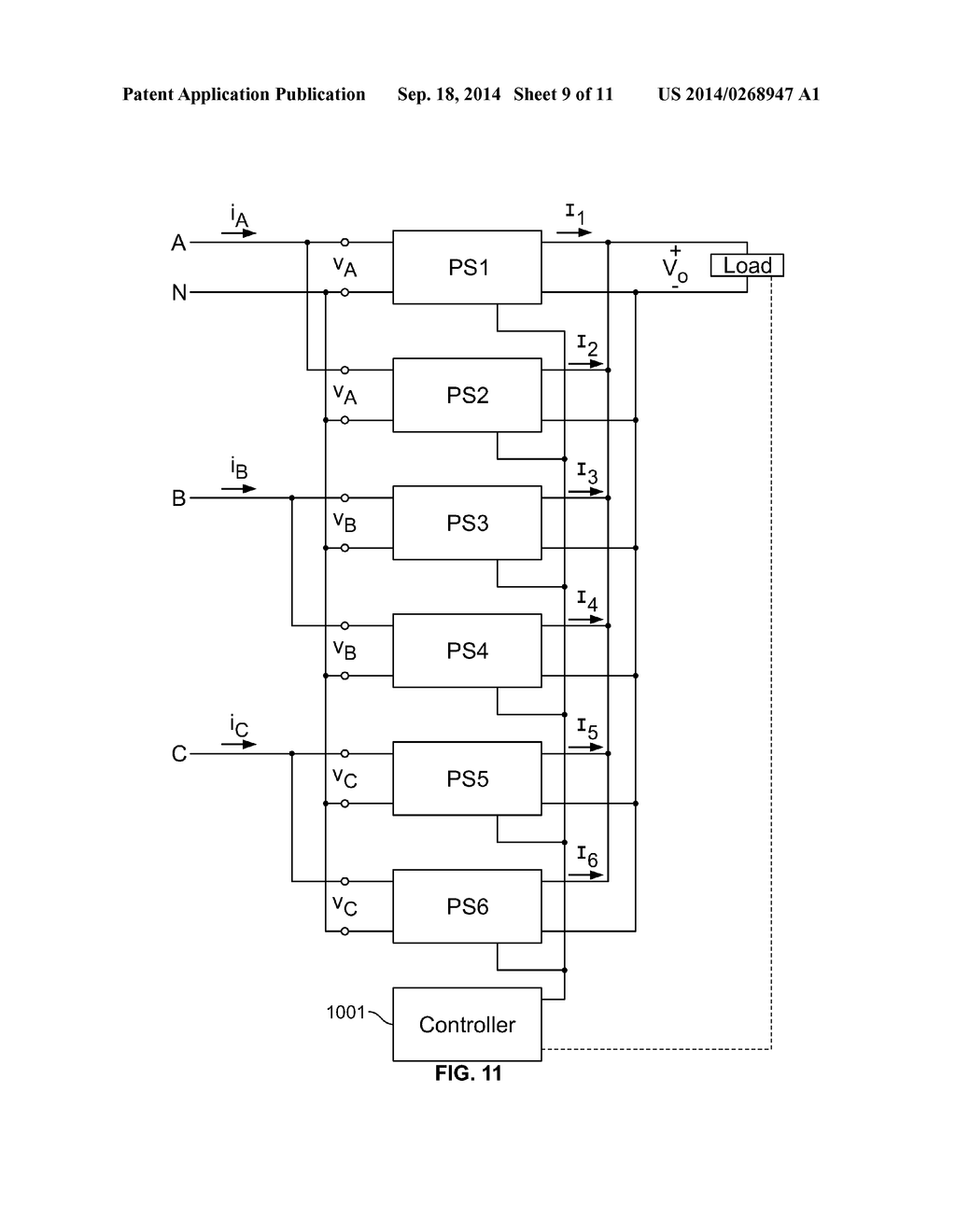 Reducing Phase Current Imbalances In Single Phase Redundant Power Supply     Systems With Unbalanced Loads - diagram, schematic, and image 10