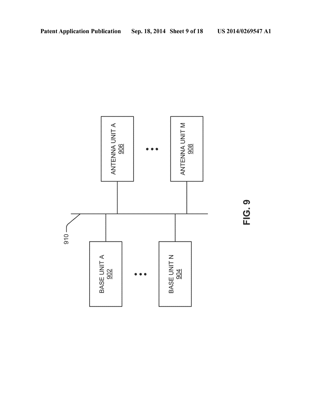 BASE STATION EMPLOYING SHARED RESOURCES AMONG ANTENNA UNITS - diagram, schematic, and image 10