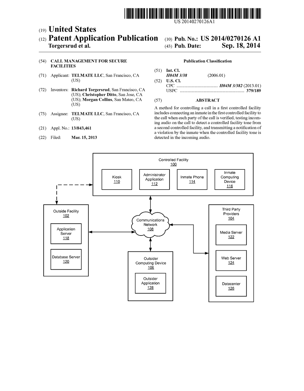 CALL MANAGEMENT FOR SECURE FACILITIES - diagram, schematic, and image 01