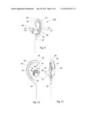 BEHIND THE EAR EARPHONE diagram and image