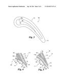 COOLED CERAMIC MATRIX COMPOSITE AIRFOIL diagram and image