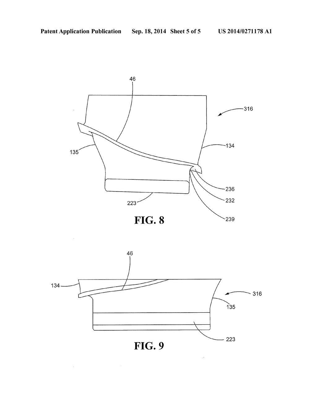 Fan Blades for Gas Turbine Engines with Reduced Stress Concentration at     Leading Edge - diagram, schematic, and image 06