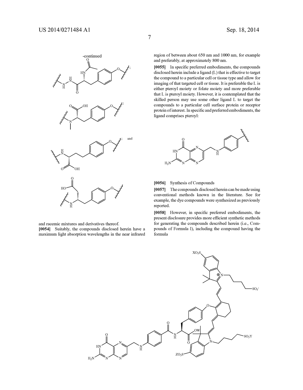 Methods of Imaging Inflammatory Diseases by Ligands Conjugated to     Fluorescent Compounds - diagram, schematic, and image 16