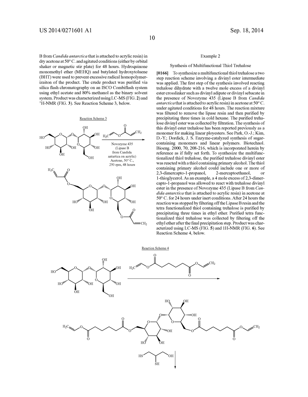 CROSSLINKABLE TREHALOSE FOR THE COVALENT INCORPORATION IN HYDROGELS AND     METHODS OF USE - diagram, schematic, and image 23